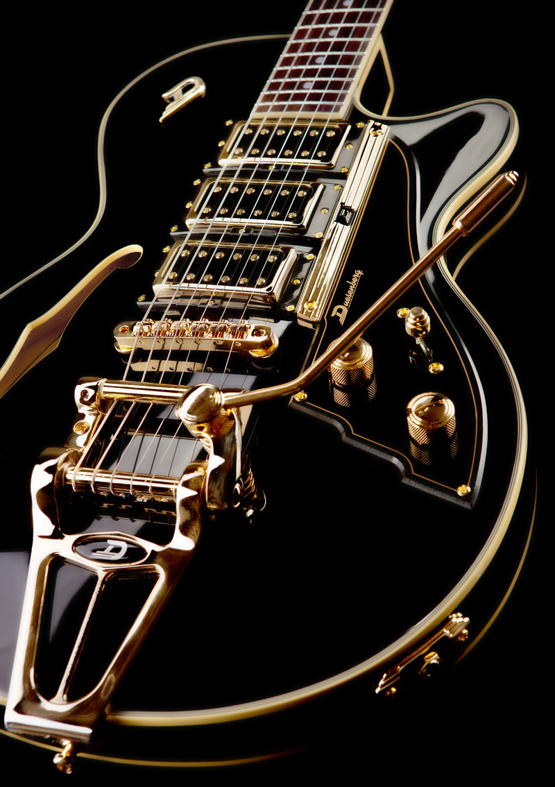 duesenbergStarplayer TV Custom Semi Hollow Black with OHSC