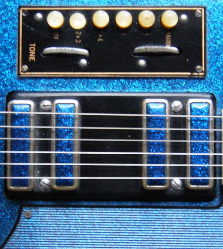 Eko Ekomaster 400 4 1959 Blue Sparkle Guitar For Sale Classic Rock Guitars