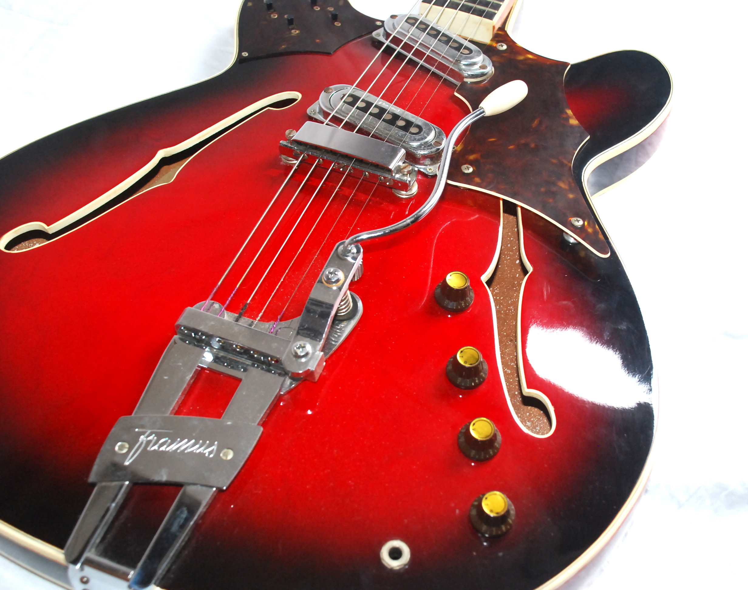 Framus 5/115 New Sound 1966 Red Sunburst Guitar For Sale Bass N Guitar