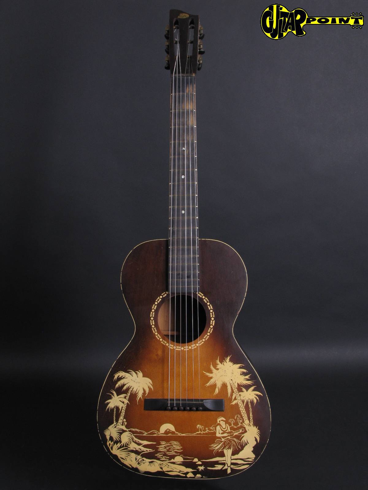 Richter Cowboy Guitar 1935 Graphic Guitar For Sale GuitarPoint