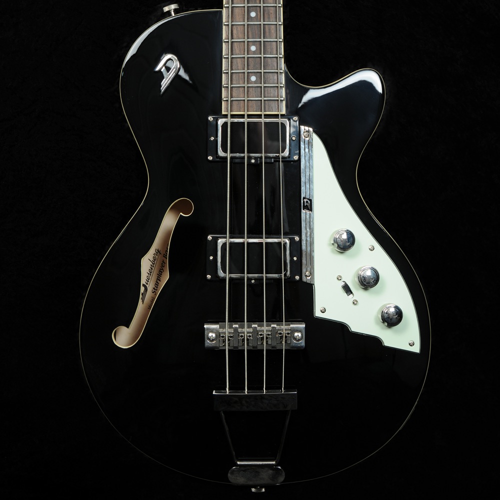 duesenbergStarplayer Bass Guitar Black with Custom Line Case2014