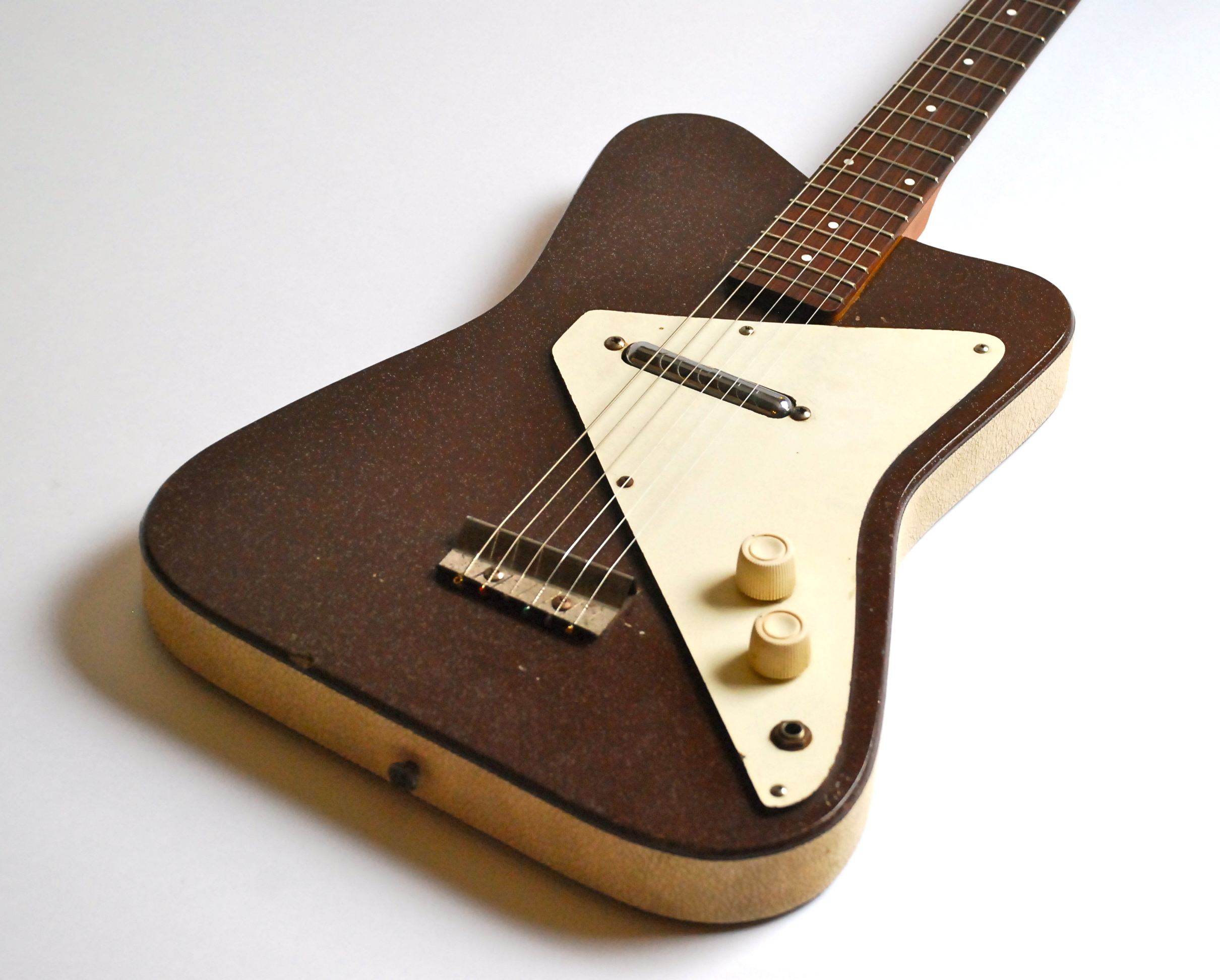 Danelectro Dano Pro 1 1963 Sparkle Brown Guitar For Sale Bass N Guitar