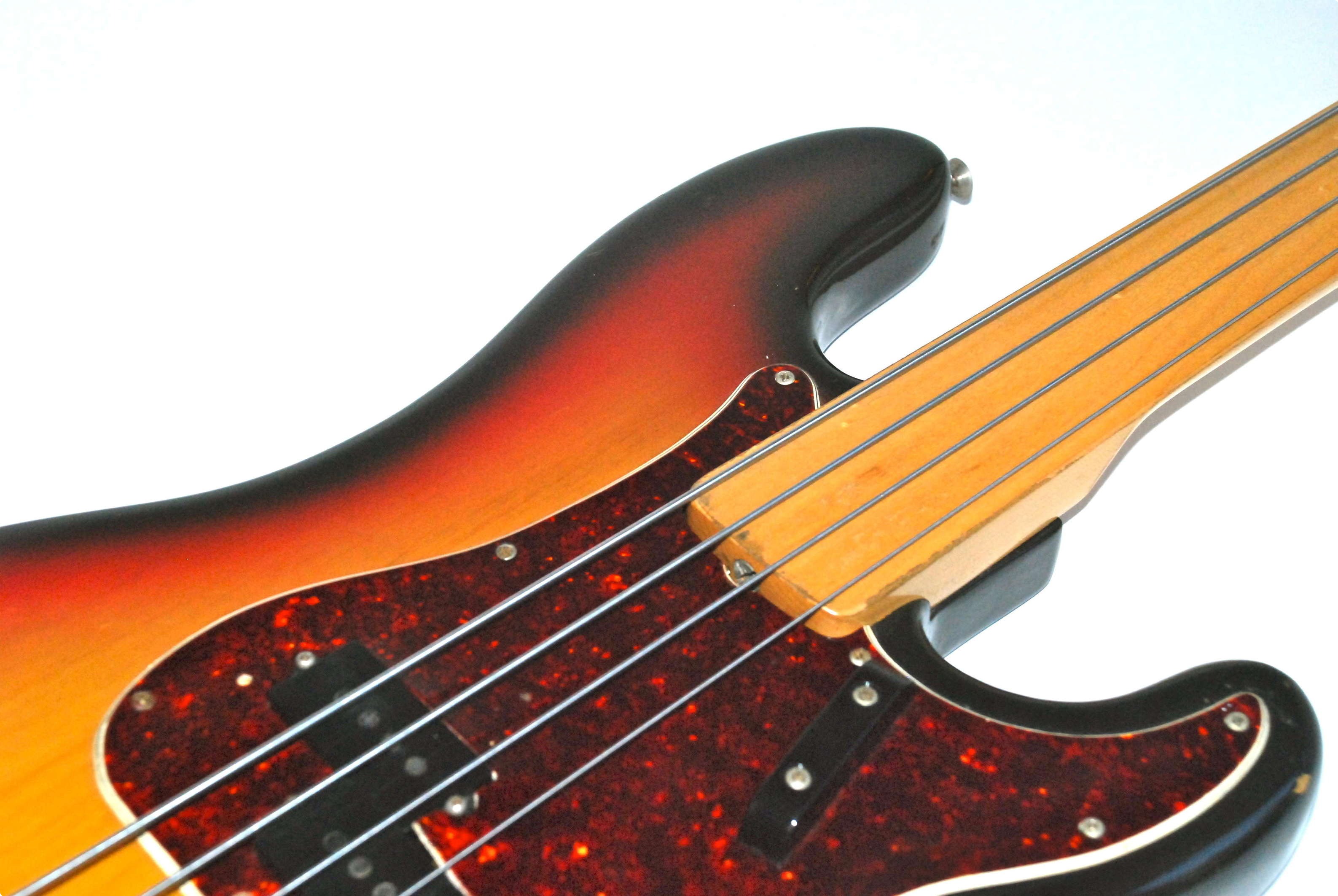 Fender Precision Bass Fretless 1971 Sunburst Bass For Sale Bass N Guitar