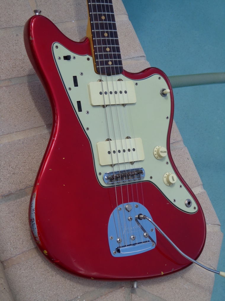 Fender Jazzmaster 1963 Candy Apple Red Metallic Guitar For Sale