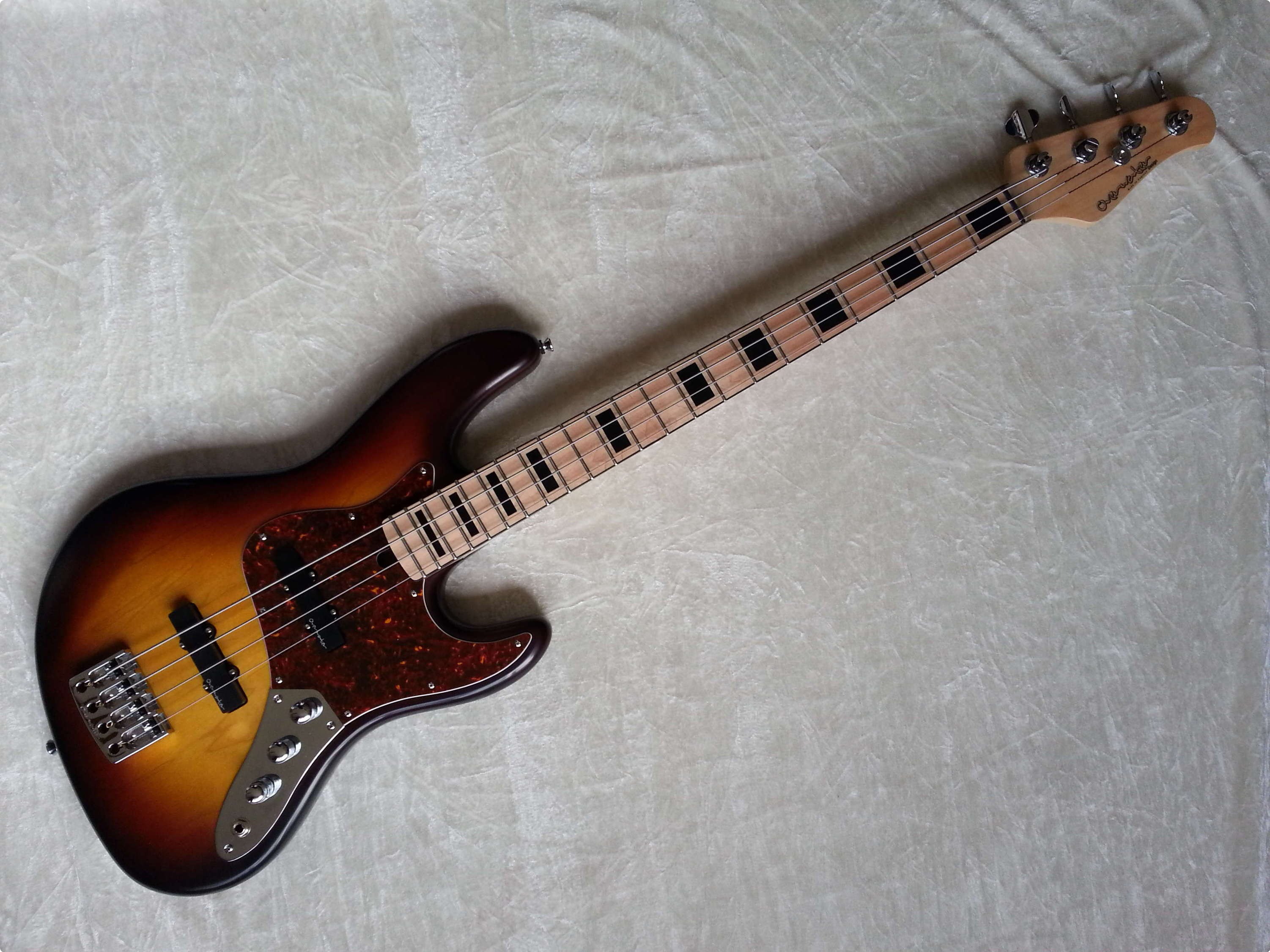 Overwater Standard Jazz Bass Active/Passive 2014 Sunburst Bass For Sale