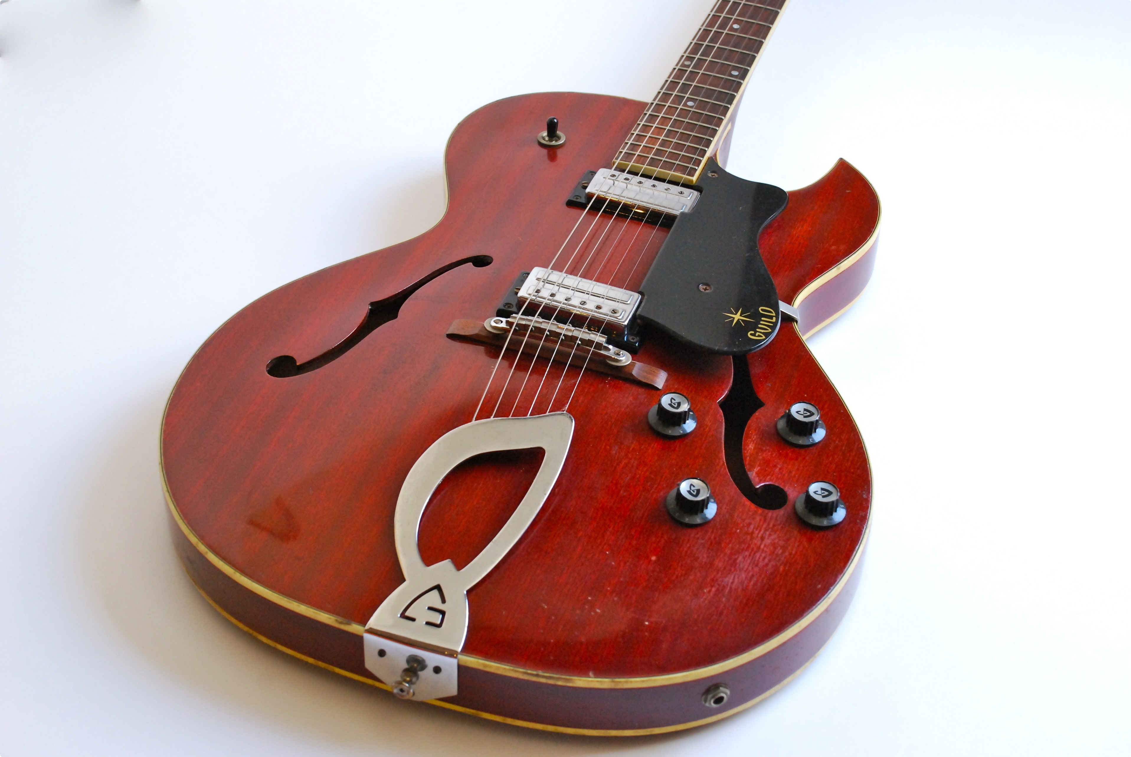 Guild Starfire II 1963 Cherry Guitar For Sale Bass N Guitar