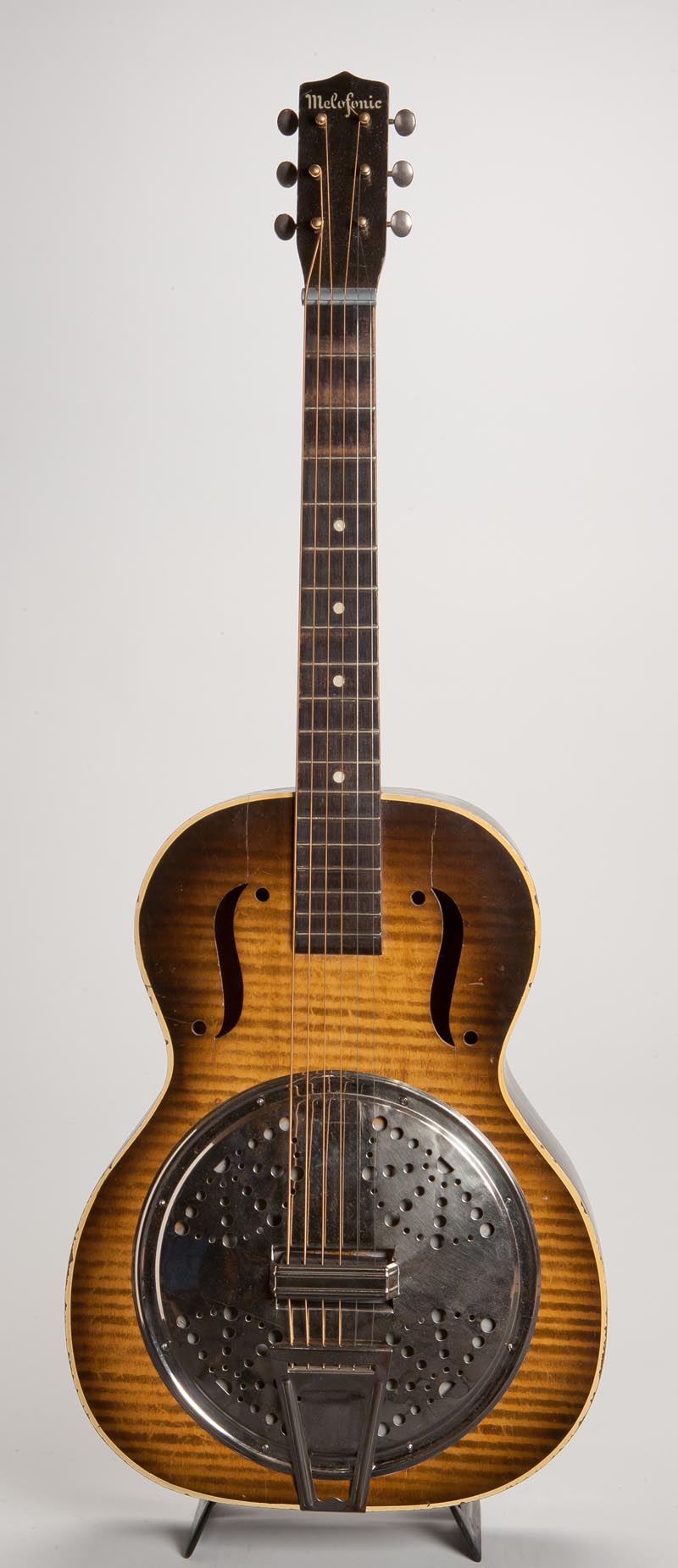 Melofonic FAUX Resophonic Lap Steel 1950 Faux Flame Guitar For Sale