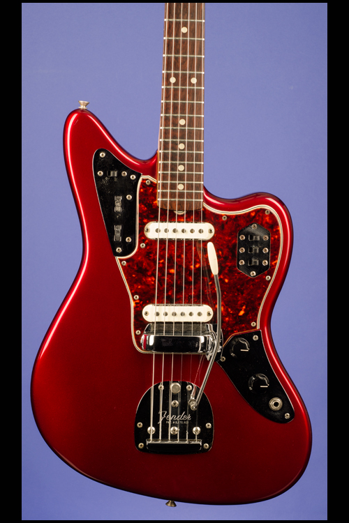 Fender Jaguar (1837) 1965 Candy Apple Red Guitar For Sale Fretted