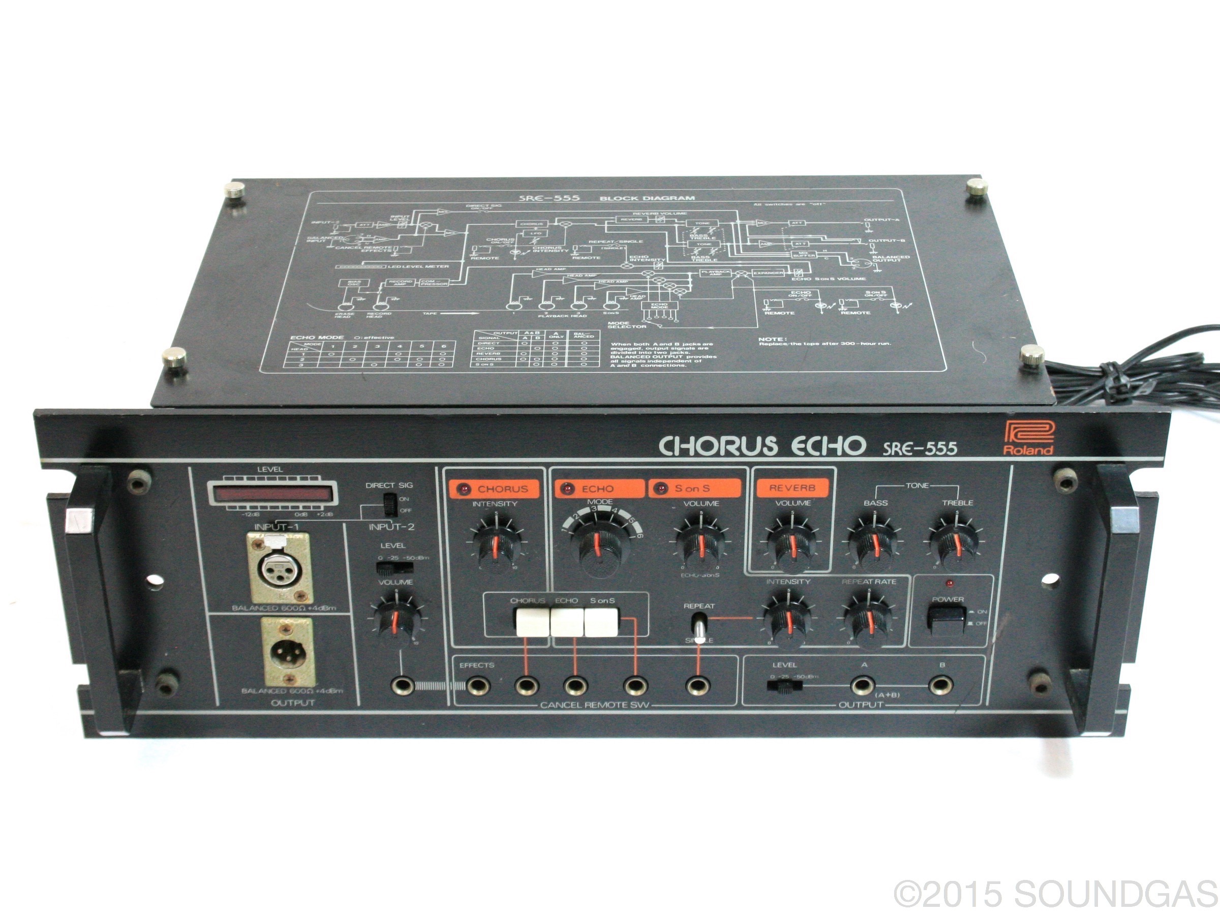 Roland SRE 555 Chorus Echo 1970's Effect Pedal For Sale Soundgas Ltd