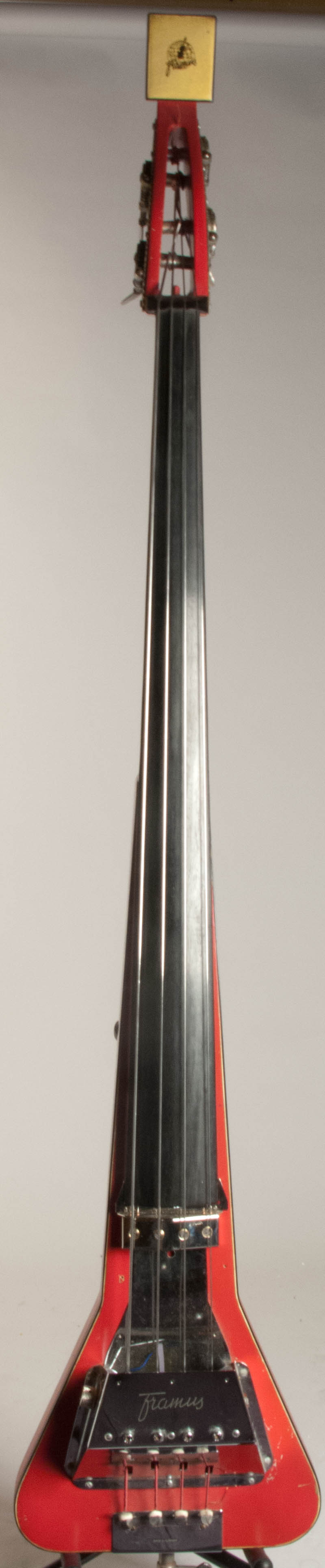 Framus Triumph Electric Beanpole Electro Stand Up Bass 4/60 Model 1960 Red Bass For Sale Guitars
