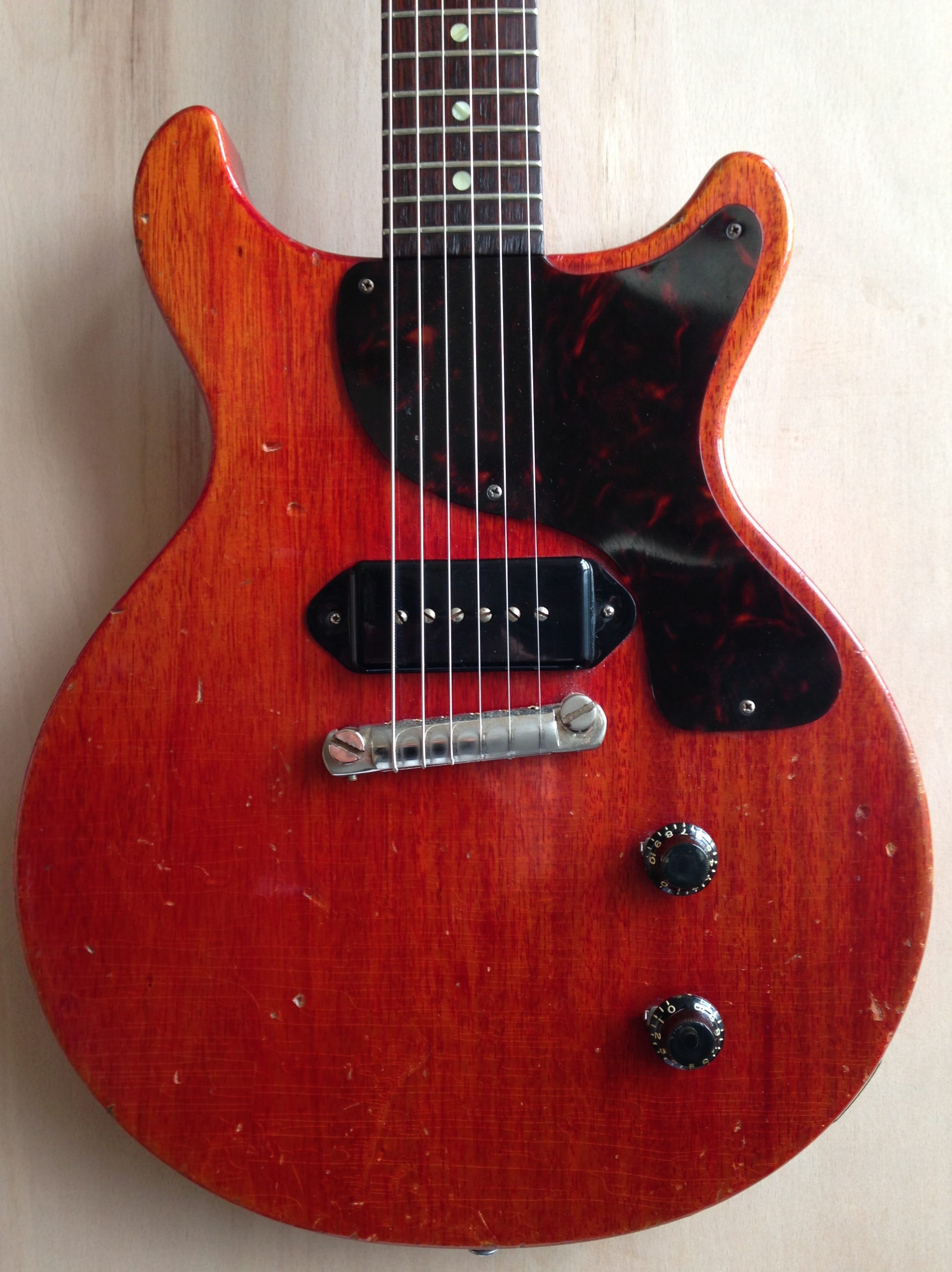 Gibson LES PAUL JUNIOR 1958 CHERRY Guitar For Sale Richard Henry Guitars Ltd
