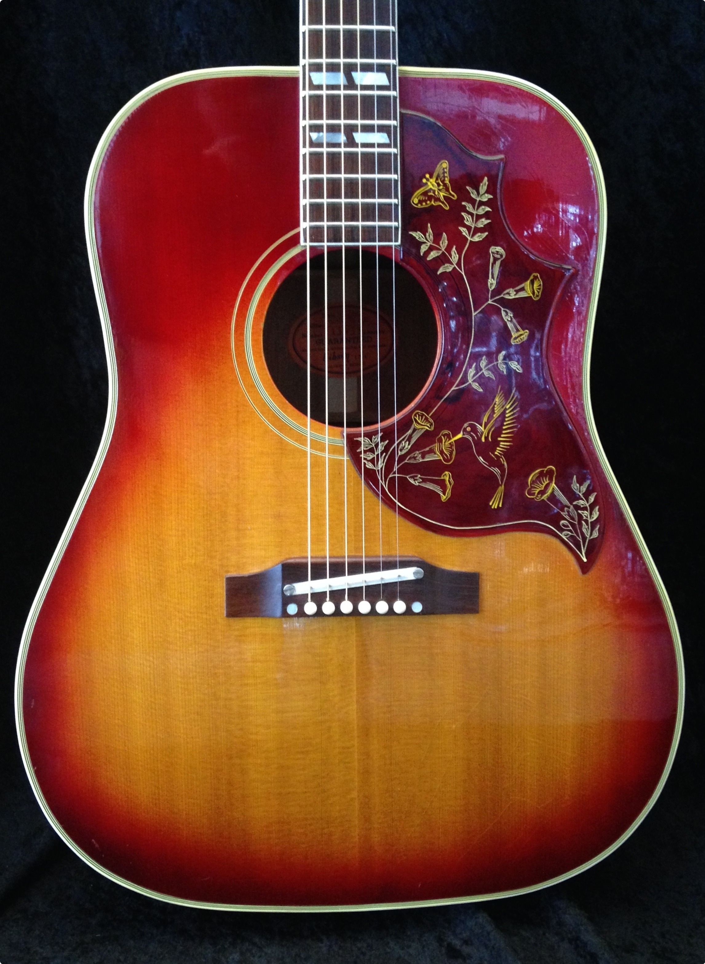 Gibson HUMMINGBIRD 1963 CHERRY SUNBURST Guitar For Sale Richard Henry