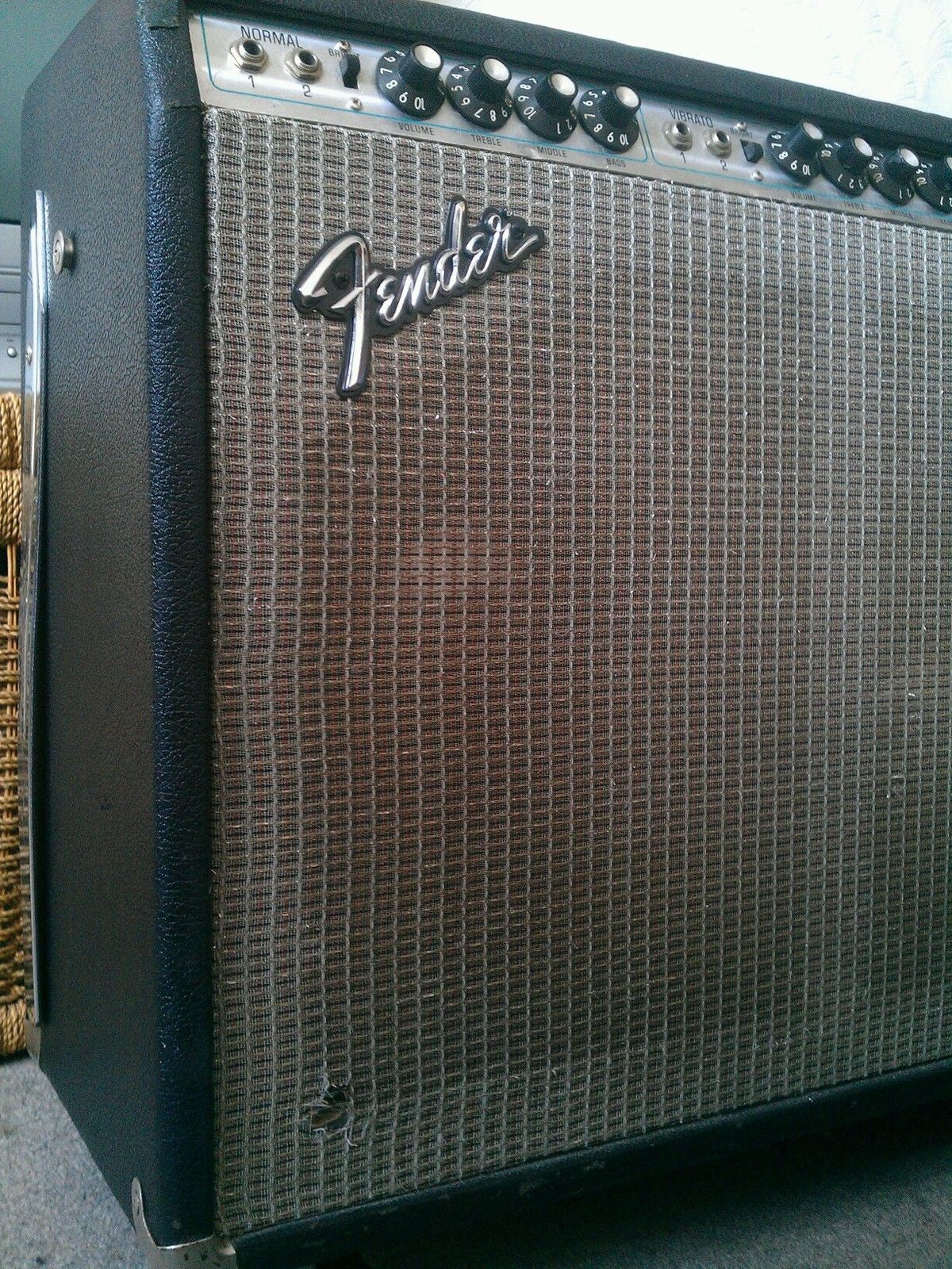 Fender TWIN REVERB + JBL SPEAKERS 1975 BLACK Amp For Sale Oscar G