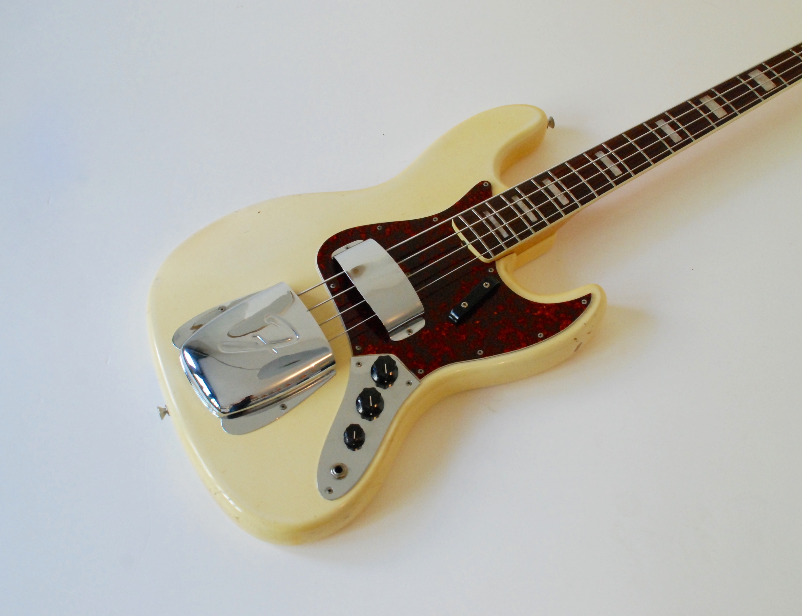 Fender Jazz Bass Matching Headstock 1966 Olympic White Bass For Sale Bass N Guitar