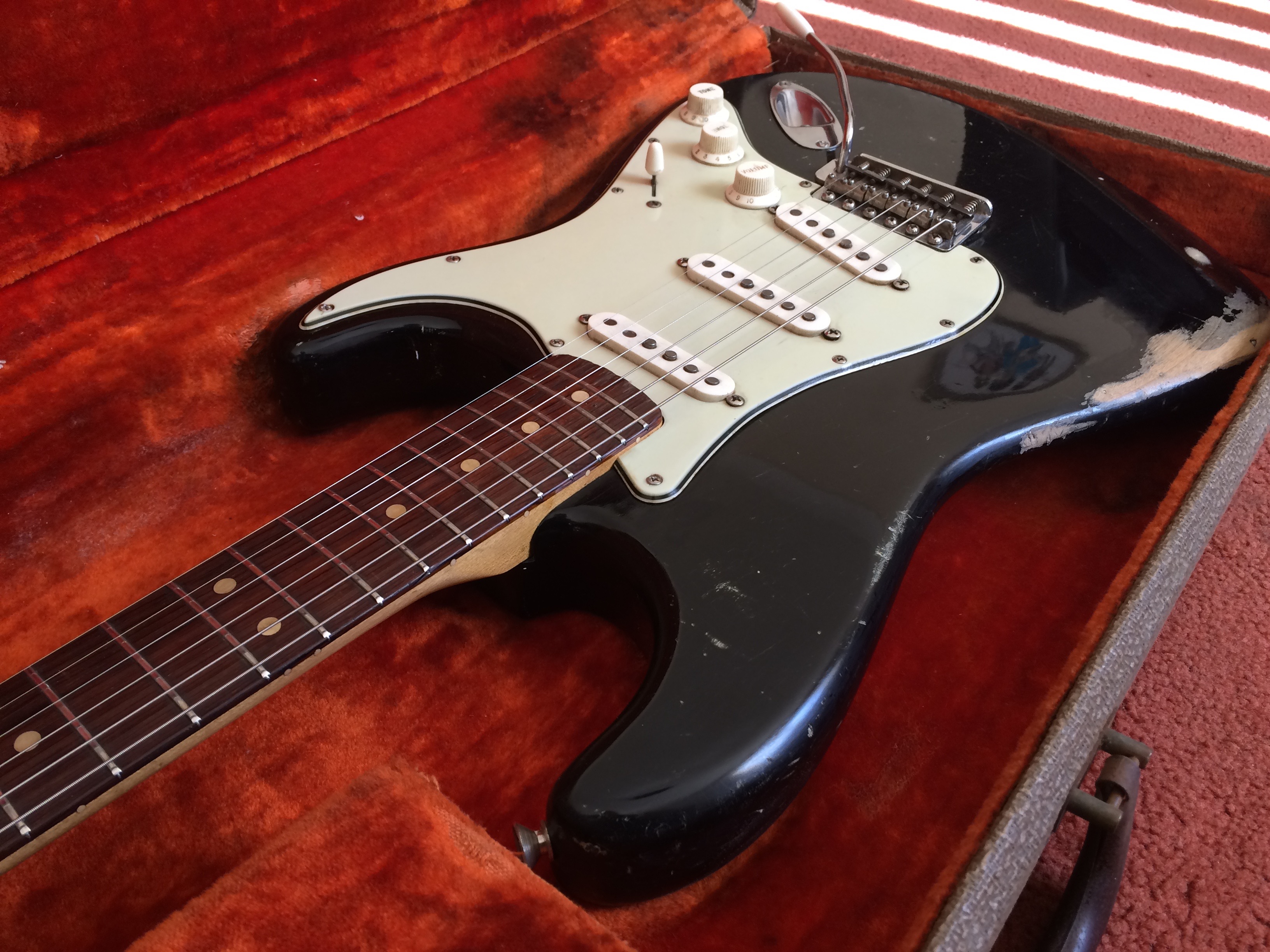Fender Stratocaster 1964 Black Guitar For Sale Richard Henry Guitars Ltd