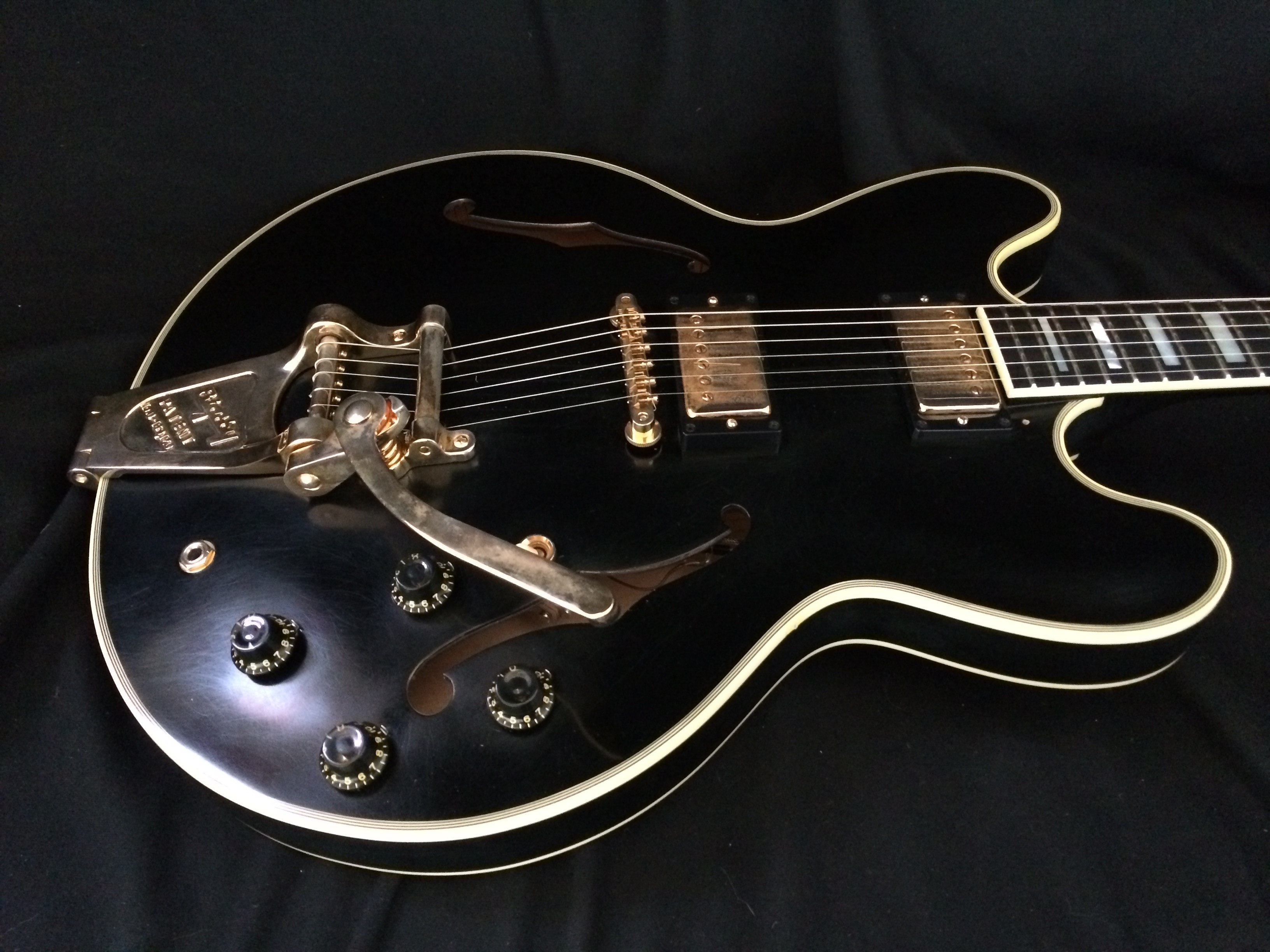 Gibson ES 355 MONO Keith Richards 2009 Black Guitar For Sale Richard