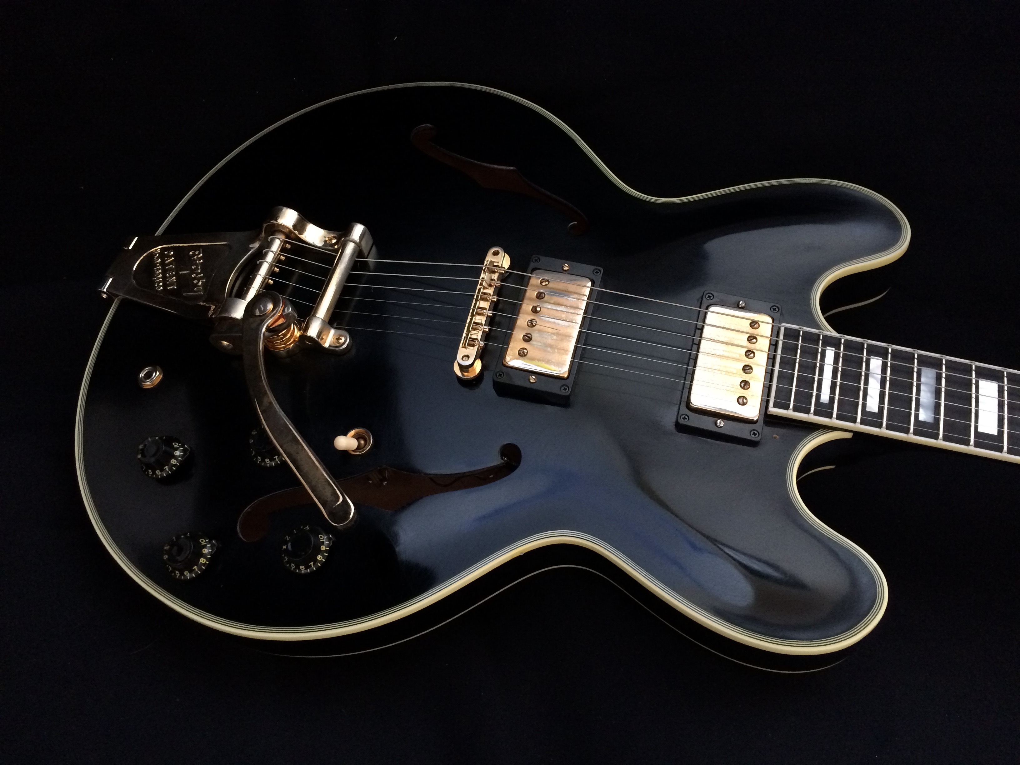 Gibson ES 355 MONO Keith Richards 2009 Black Guitar For Sale Richard