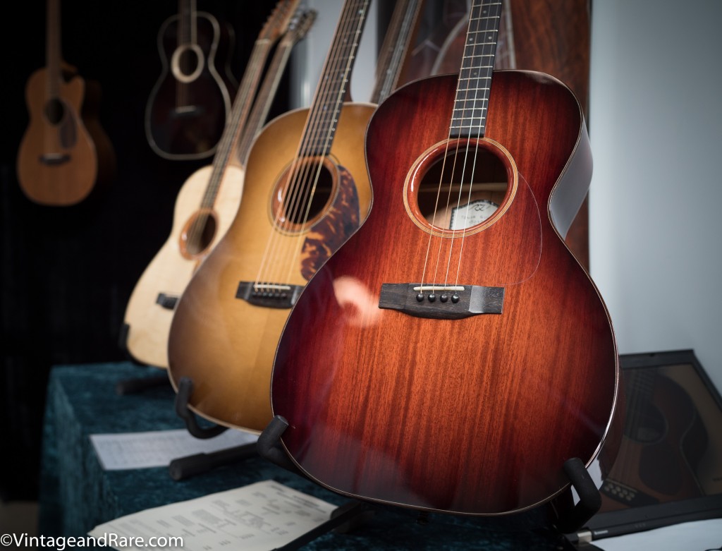 Instruments from Rozawood Guitars on display