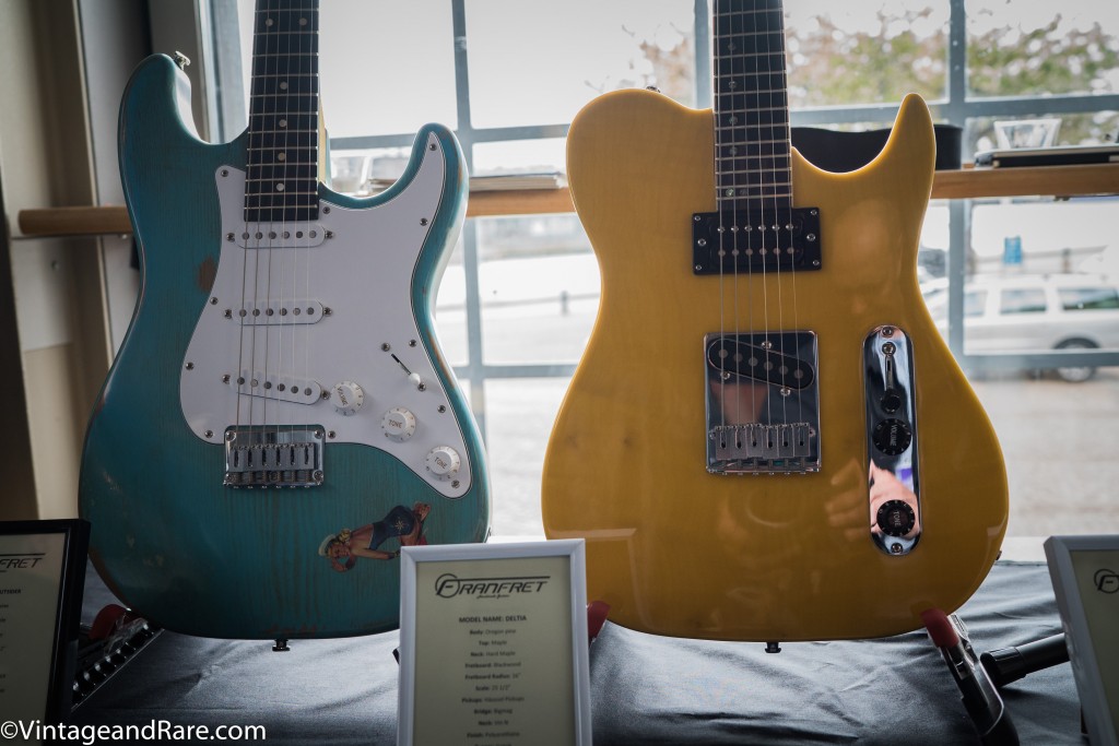 A pair of Franfret Guitars