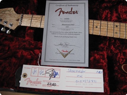 Fender Custom Shop Showmaster Fmt 2005 Aged Cherry Burst