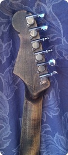 Handwood Guitars Machete 2015 Natural Burst (gold Blue Green)