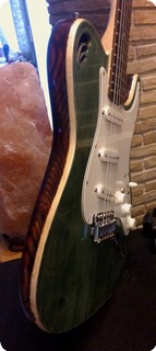 Handwood Guitars Bluesy Green 2012 Water Stain And Tru Oil