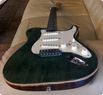 Handwood Guitars Bluesy Green 2012 Water Stain And Tru Oil