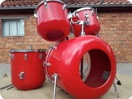 Meinl Wood Fiberglass Drumkit Red