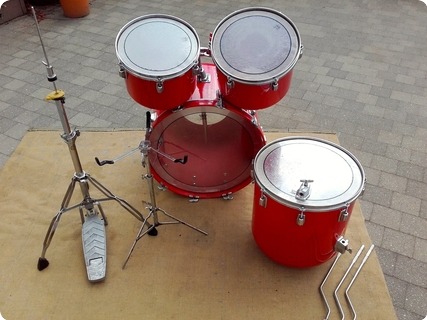 Meinl Wood Fiberglass Drumkit Red