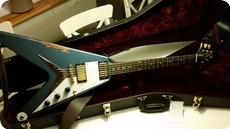 Gibson Custom Shop Flying V 1959 Reissue Pelham Blue Heavy Aged 2015 Pelham Blue Heavy Aged