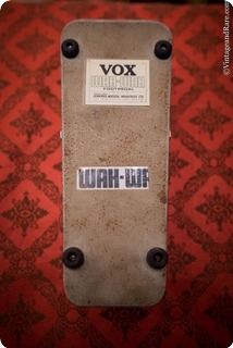 Vox Jmi Wah Wah Castledine Grey  1967 Grey Hammerite Casing 