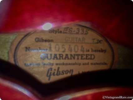 Gibson Es335 1963 Cherry