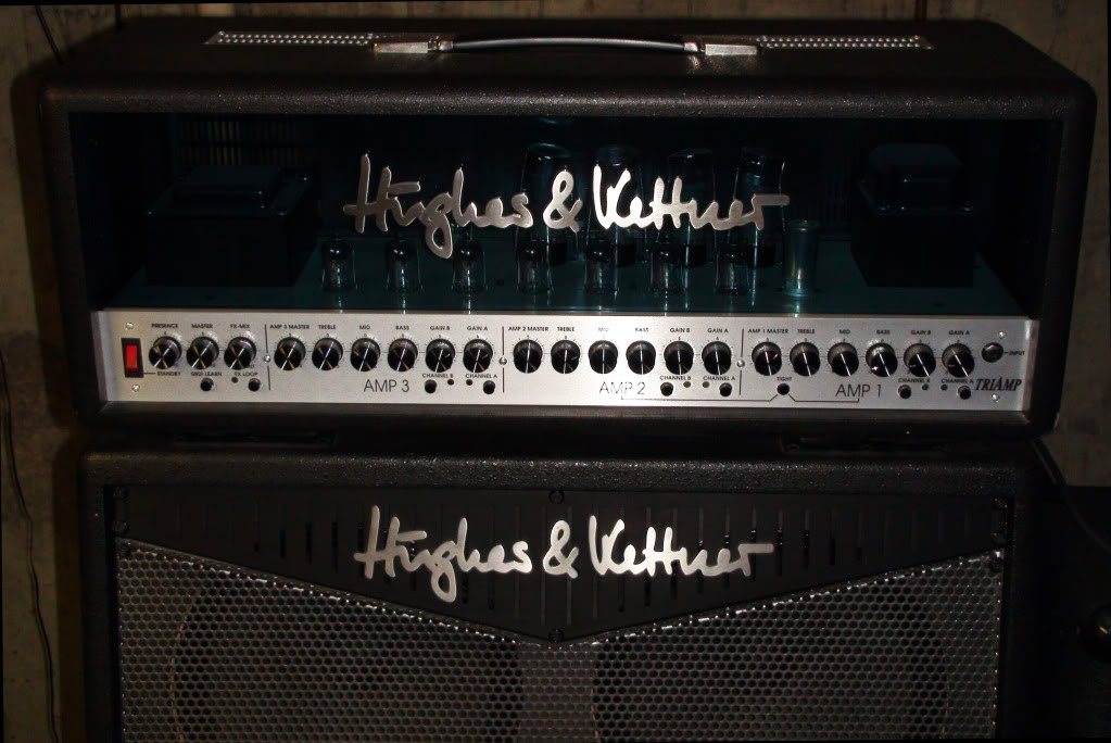 Hughes & Kettner Tri Amp MK1 Head With Mathing 4x12 1995 Amp For Sale
