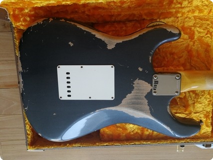 Fender  Custom Shop 62 Heavy Relic Stratocaster Hss 2018 Charcoal Frost Metal Handwound Pickups 2018