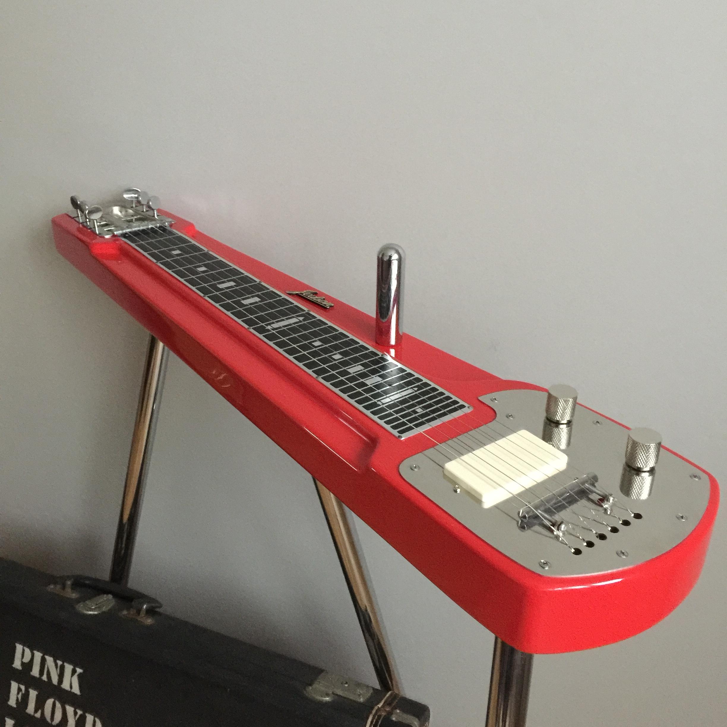 Rare Jedson Lap Steel David Gilmour Pink Floyd Specification Lap Steel 1970 Red Guitar For Sale
