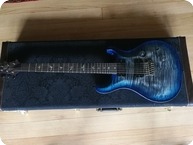 PRS PRS Custom 24 Wood Library Ltd Ed. 2017 Charcol Blueburst Whit Pattern Thin Neck 8515 PU 7lbs 5oz 2017