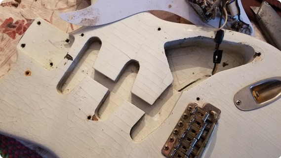 Fender Stratocaster 1958 White Body/maple Neck