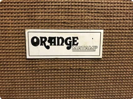Orange Amps / Matamp Orange Matamp 4x12 1969 Orange