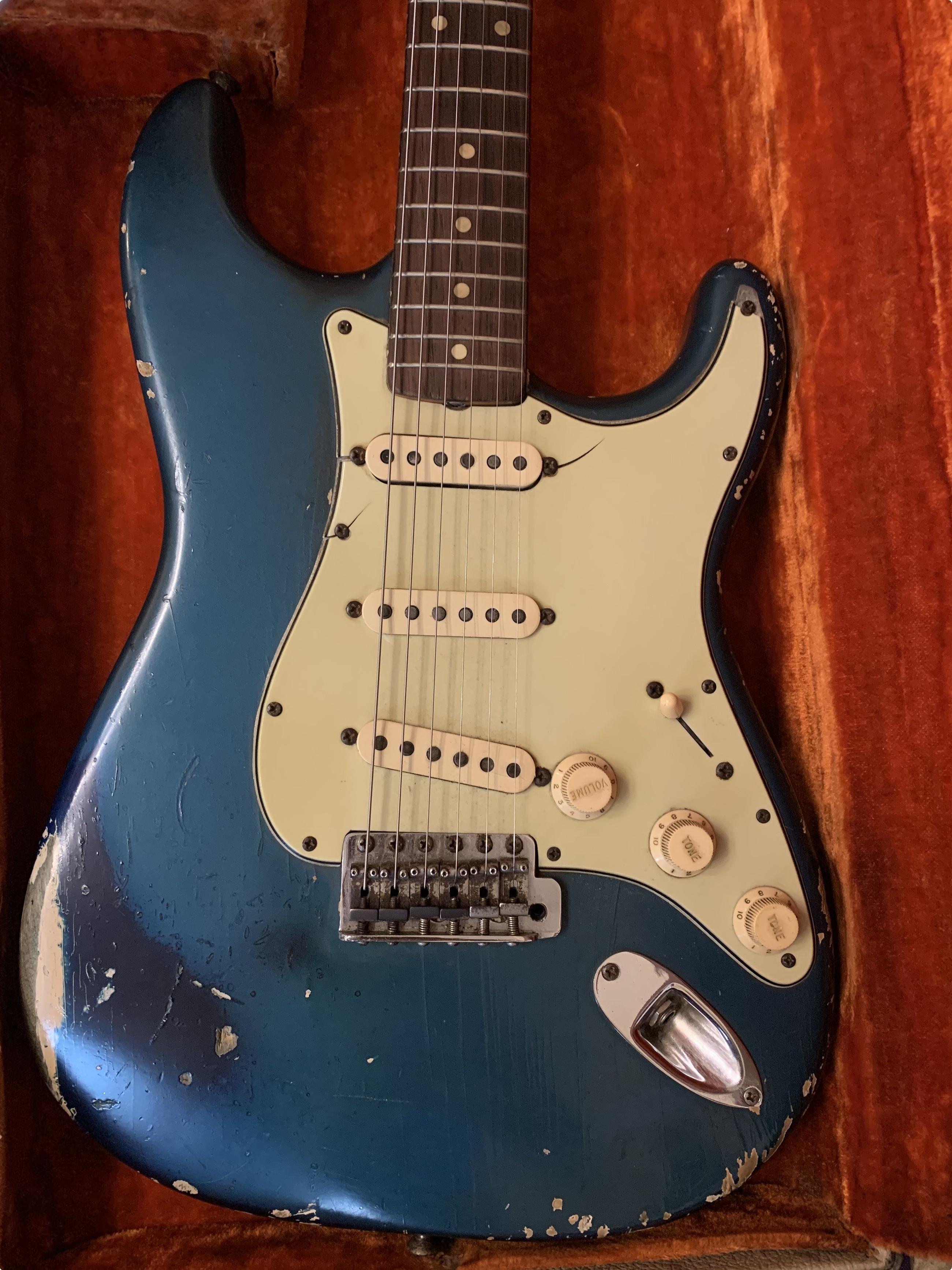 Fender Stratocaster 1963 Lake Placid Blue Guitar For Sale