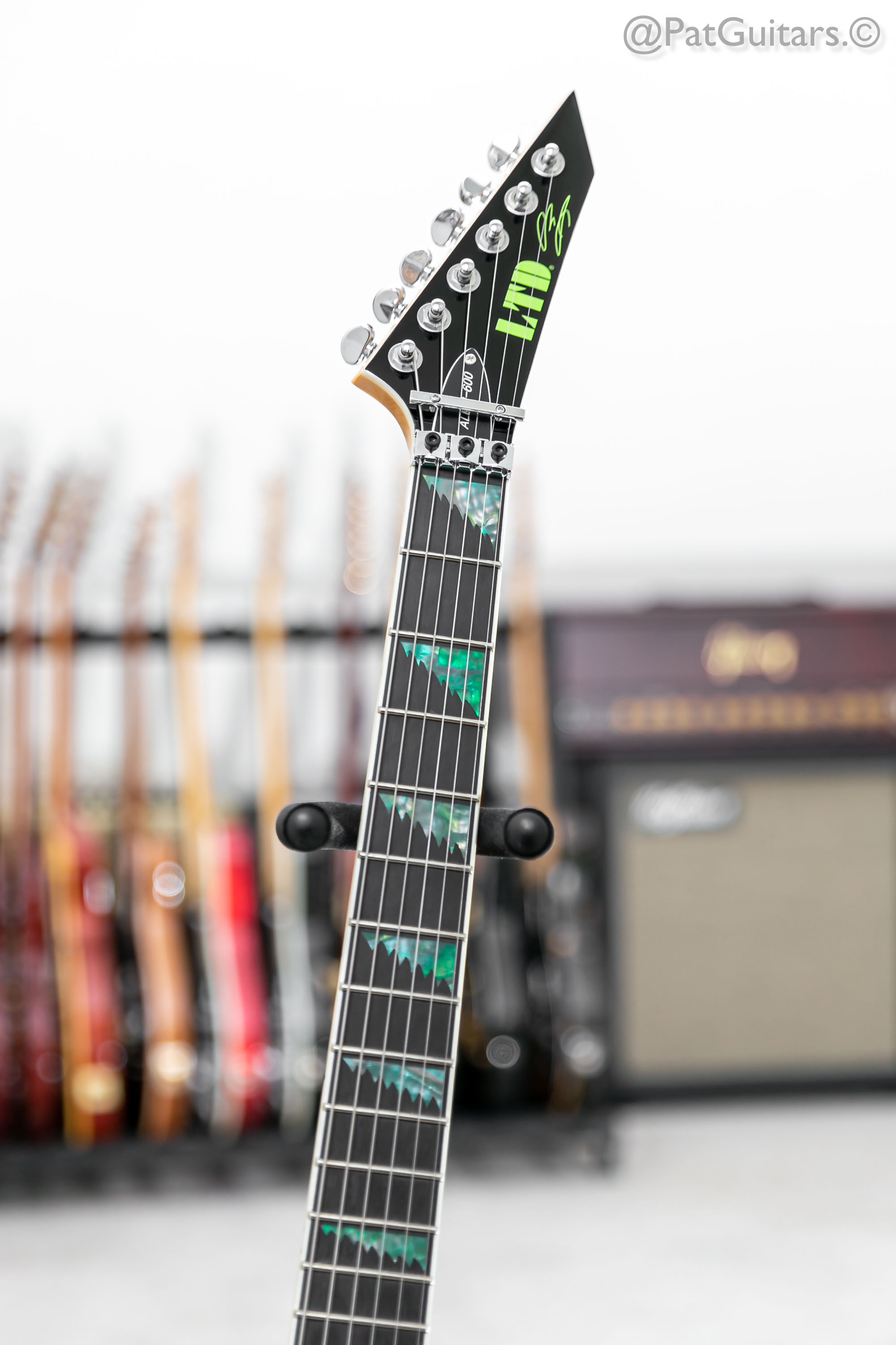 Esp Ltd Alexi 600 Greeny Alexi Laiho Signature 2018 Guitar For Sale