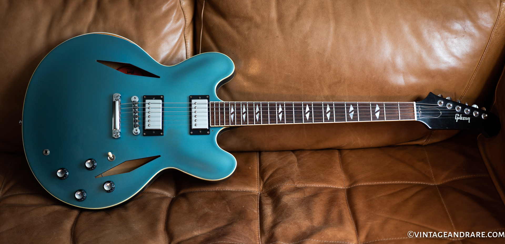 Gibson DG 335 Dave Grohl Signature 2007 Pelham Blue Guitar For Sale
