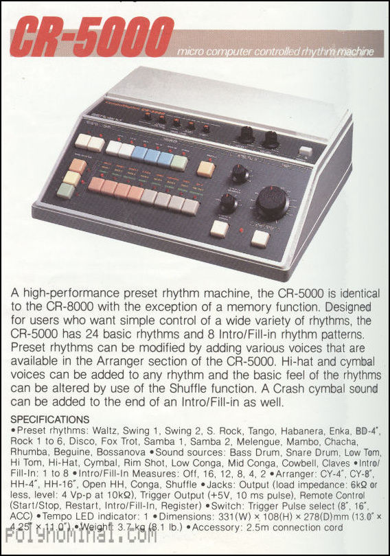 Roland CompuRhythm CR 5000 1981 Drum For Sale
