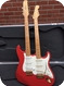 Johnson-Dbl Neck Stratocaster-2007-Fiasta Red