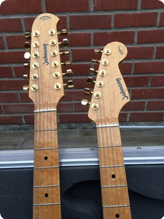 Johnson Dbl Neck Stratocaster 2007 Fiasta Red