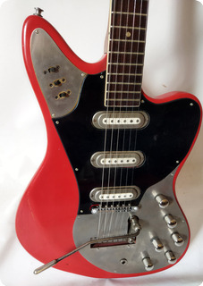 Framus Superstrat Deluxe 1963 Red And Silver