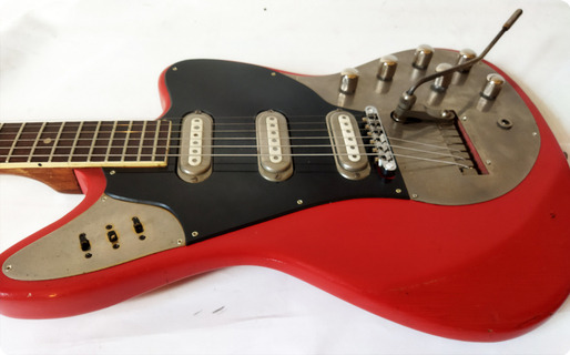 Framus Superstrat Deluxe 1963 Red And Silver