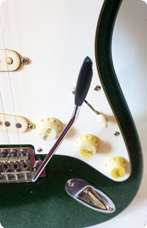 Fender Stratocaster Mim   Us Pickup 2015 Green Sparkle