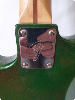 Fender Stratocaster Mim   Us Pickup 2015 Green Sparkle