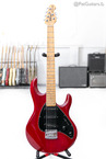 Ernie Ball Music Man Silhouette SSS Hardtail In Trans Red 1990