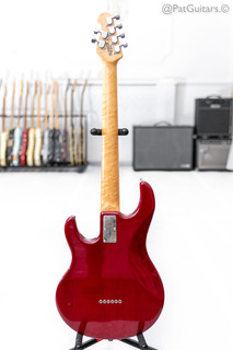 Ernie Ball Music Man Silhouette Sss Hardtail In Trans Red 1990